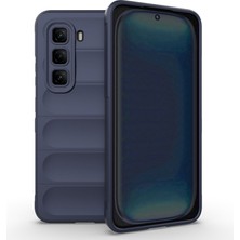 Mobixa Infinix Hot 50 4g Kılıf Oyuk Tasarımlı ve Içi Kadife Telefonu Çizmeyen Pureguard Premium Silikon Kapak