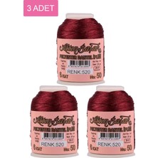 FRY 3 Adet Altınbaşak Oya ve Dantel Ipi 20 gr - Royaleks - No: 520