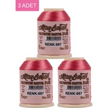 FRY 3 Adet Altınbaşak Oya ve Dantel Ipi 20 gr - Royaleks - No: 697