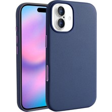 Mobify iPhone 17 Kılıf M-Safe Pu Deri Görünümlü Aynora Kapak