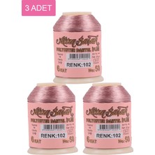 FRY 3 Adet Altınbaşak Oya ve Dantel Ipi 20 gr - Royaleks - No: 102