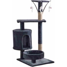 Senye Kedi Tırmalama Tahtası 40X50X97 cm Peluş Kumaş Kaplamalı Demonte Kedi Tırmalayıcı