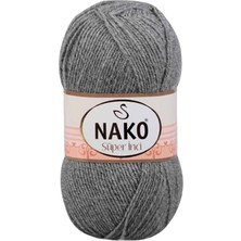 FRY 1 Adet Süper Inci El Örgü Ipi 100 gr Gri Melanj 194