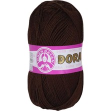 FRY 1 Adet Dora El Örgü Ipi Yünü 100 gr 083 Kahverengi