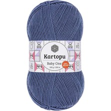 FRY 1 Adet Baby One Tüylenmeyen El Örgü Ipi Yünü Koyu Mavi K1533