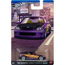 Hot Wheels Temalı Arabalar Silver Serisi 99 Honda Cıvıc Type R (Ek9) JKX57