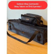 Mady Aksesuar Antrasit Okey Takım Çantası Çok Amaçlı Kullanım İçin Yıkanabilir ve Silinebilir