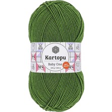 FRY 1 Adet Baby One Tüylenmeyen El Örgü Ipi Yünü Yeşil K1391