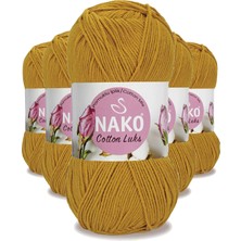 FRY 5 Adet Cotton Lüks Yelek Tunik Kazak Bluz Hırka Ipi Yünü Hardal 97555