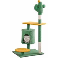 Senye Kedi Tırmalama ve Oyun Kulesi 50X30X115 cm Peluş Kaplamalı Demonte Model