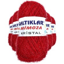 FRY 5 Adet Mimoza Kristal Işıltılı Şal Patik Yelek Ipi 25