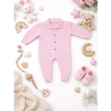 Almini Yeni Sezon Şaç Örgülü Bebe Trikotulumu
