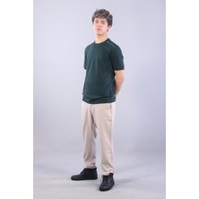 Mckanzie 4625 Modal Kumaş Omuz Trikolu O Yaka T-shirt