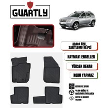 Guartly Dacia Duster (4x4) 2009-2017  Arası Uyumlu Araca Özel Premium 4d Havuzlu Oto Paspas Takımı