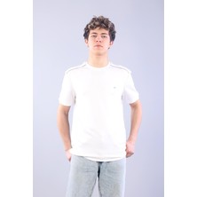 Mckanzie 4625 Modal Kumaş Omuz Trikolu O Yaka T-shirt