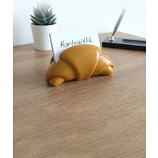 Alvina Atölye Kruvasan Şeklinde Fotoğraf ve Kart Tutucu - Yeni Iş Hediyesi - Ofis Masaüstü Aksesuarı