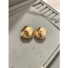 Xuping Rosegold Büyük Top Küpe