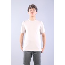 Mckanzie 4625 Modal Kumaş Omuz Trikolu O Yaka T-shirt