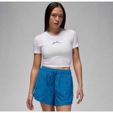Nike Jordan Gfx Slim Crop Tee Crop Beyaz Kadın T-Shirt FN5720-100