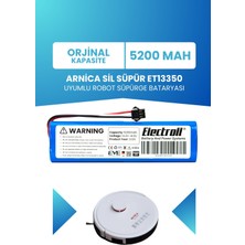 Electroll Arnica Sil Süpür ET13350 Uyumlu Batarya (Standart Kapasite) 5200MAH Pil Robot Süpürge Bataryası