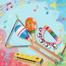 Oyuncakzade Orf Müzik Aletleri Marakas Üçgen Zil D Zil Ritim Çubuğu Ahşap Mızıka