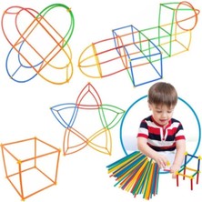 Oyuncakzade Eğitici Öğretici Bambu Çubukları 600 Parça El Motor Becerisi Zeka Geliştirici Mega Set Xxl