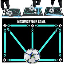 Oyuncakzade Futbol Antrenman Futbol Becerileri Zemin Halısı Top Kontrolü 60X90CM Kaymaz(Top Hediyeli)