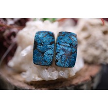 Aries 17.95CT 17.3X10.5MM Natural Octagon Azurite Pair