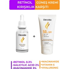 Devida Retinol Serum Kırışıklık Karşıtı ve Leke Karşıtı Güneş Kremi 2 Li Set