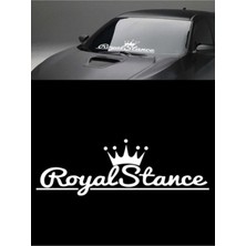 Beta Moda Hub Royal Stance Oto Sticker Sticker Beyaz 55*18 cm