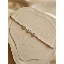 Xuping Silver 3'lü Tektaş Model Bileklik