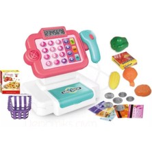 Oyuncakzade Oyuncak Yazar Kasa Pilli Sesli Işıklı Barkod Okuyuculu Gerçek Hesap Makinası Aksesuarlı