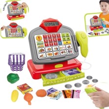 Oyuncakzade Oyuncak Yazar Kasa Pilli Sesli Barkod Okuyuculu Gerçek Hesap Makinalı Aksesuarlı