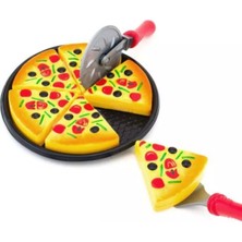 Oyuncakzade Oyuncak Tepsili Aksesuarlı Pizza Kesme Oyunu Kız Erkek Çocuk Oyuncakları