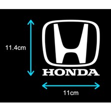 Beta Moda Hub Honda Için Uyumlu Aksesuar Oto Sticker Beyaz 11 cm