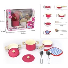 Oyuncakzade Oyuncak 8 Parça  Pembe Yeni Nesil Emaye  Metal  Tencere