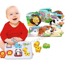 Oyuncakzade Bebğimin Ilk Oyun Seti Sevimli Hayvanlar Bultak + 6'lı Hayvanlar Eğitici Kitap Seti Aktivite Seti