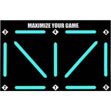 Oyuncakzade Futbol Antrenman Futbol Becerileri Zemin Halısı Top Kontrolü 60X90CM Kaymaz Taşınabilir(Topsuz)