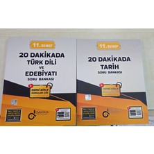 Dakika Yayınları 11. Sınıf 20 Dakikada Türk Dili ve Edebiyatı ve Tarih Soru Bankası