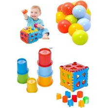 Oyuncakzade Oyuncak Sevimli Kule Bul Tak Puzzle Eğitici Zeka Geliştirici Set