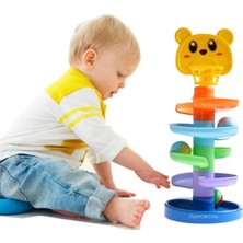 Oyuncakzade Oyuncak Jumbo Gökkuşağı Kule Çıngıraklı Toplar Bebek Oyuncak Eğitici