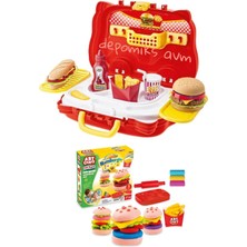 Oyuncakzade Aksesuarlı Valiz Hamburger Seti 150GR Aksesuarlı Hamburger Oyun Seti