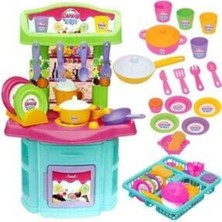 Oyuncakzade Candy Şef Mutfak + Bulaşıklık Set