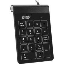 Fidataeverest KB-2014 Siyah Türkçe USB Dokunmatik Keypad Klavye