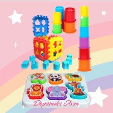 Oyuncakzade Sevimli Hayvanlar Bultak Küp Bultak ve Eğlenceli Bardaklar