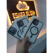 Esmer Bilişim iPhone 12 Şeffaf Manyetik (Magsafe) Destekli Kamera Korumalı Kılıf