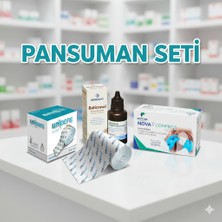 Unipore Fix Flaster 10X10 + Nonwoven Steril Kompres 7,5x7,5 + Batikon (Pansuman Seti)