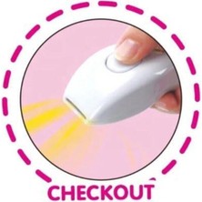 Oyuncakzade Oyuncak Yazar Kasa Pilli Sesli Barkod Okuyuculu + Market Sepeti + 14 Parça Kesilebilen Meyve Sebze