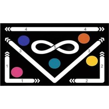 Oyuncakzade Orijinal Kaymaz Futbol Antrenman Halısı ve Eğitim Seti Top Tekniği Geliştirme