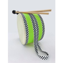 Oyuncakzade 2'li Set Askılı Çocuk Deri Davulu Bateri Seti - Deri El Davulu